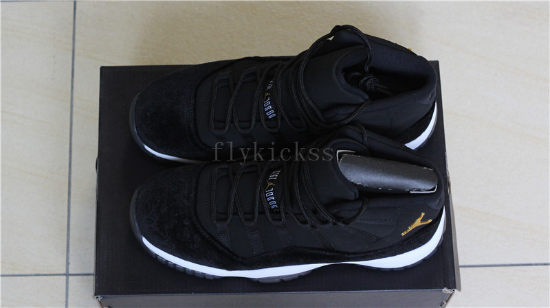 Authentic Air Jordan 11 Velvet Black